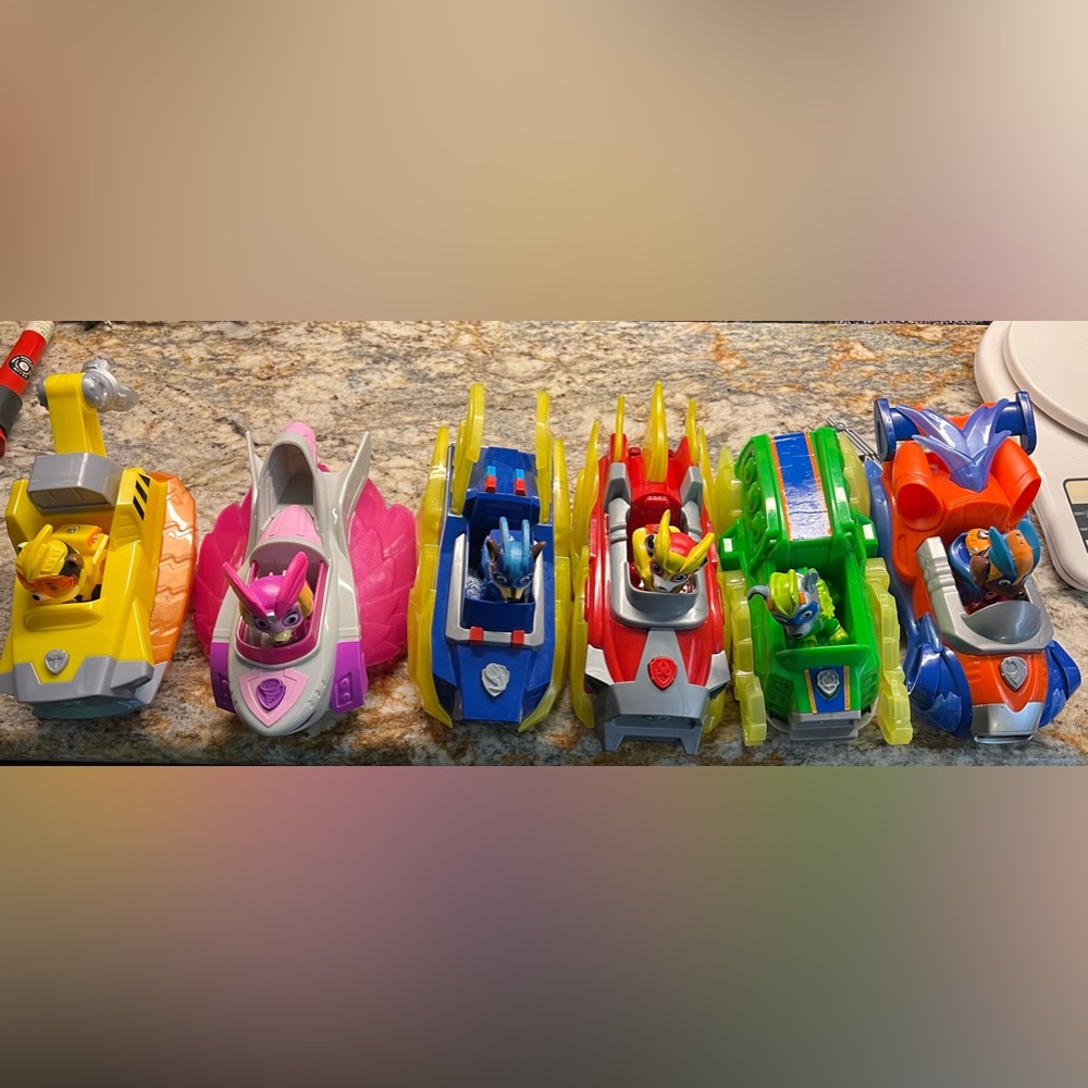 Paw patrol mighty pups charged up and vehicles